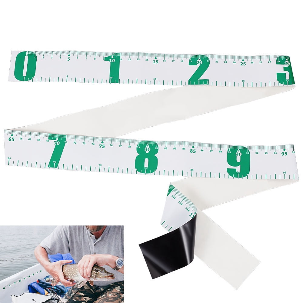 Fish Measuring Ruler Real Image 2pcs 120cm/47 Inch Fish Measuring Sticker Ruler Green PVC 3.95cm/1.6 ...