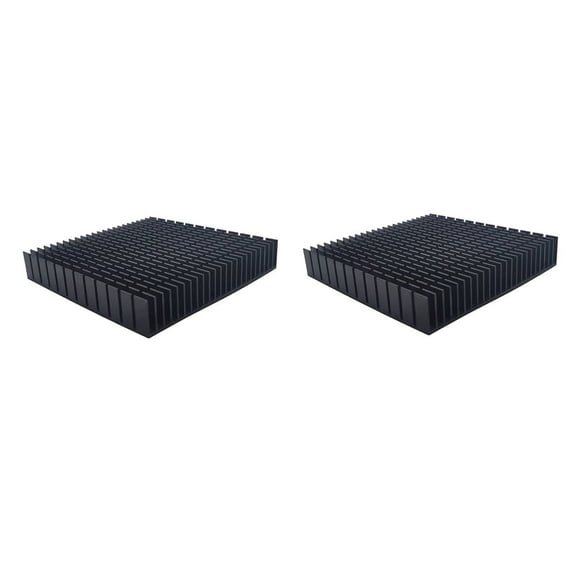 2pcs 120mm Heating Panel Heat Sink Aluminum Heatsink CPU Power Amplifier Radiator B