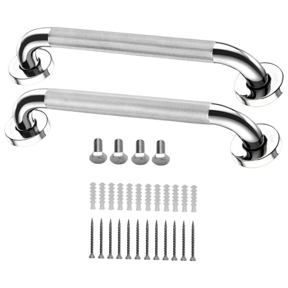 2pcs 12Inch Safety Grab Handles for Bathroom Stair and Kitchen Support