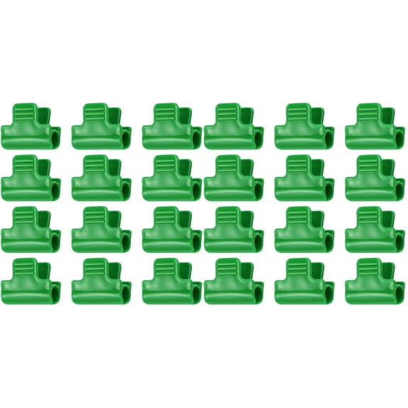 2pcs 12PCS Plastic Greenhouse Snap Film Buckle Clamp for Pipes Greenhouses Row Covers Shelters Banner Frame (Green)
