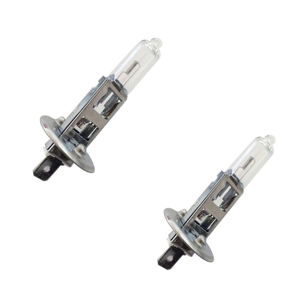 2pcs 12V H1 55W 5000K Halogen Headlight Bulbs Bright White Light For 