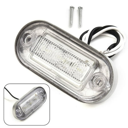2pcs 12V LED Courtesy Light Mount Yacht Marine Boat Cabin Deck Lamp Waterproof