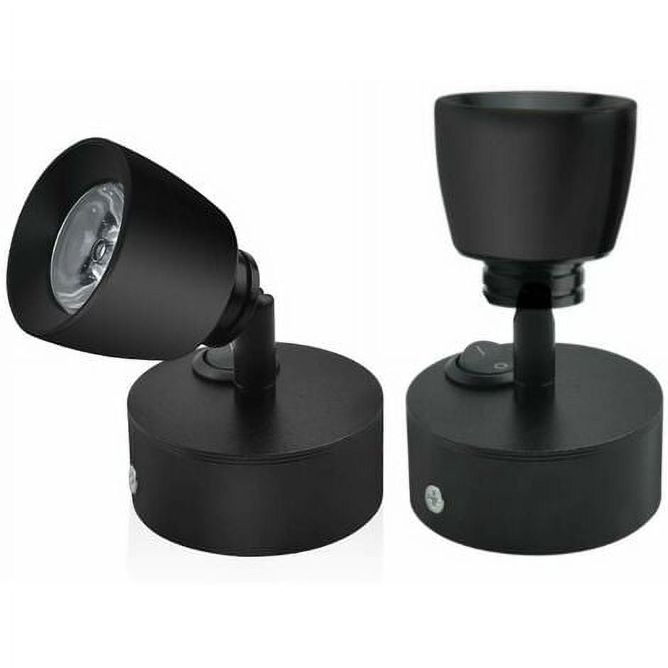 2pcs 12V LED Reading Light 3W Black Lamp Interior Wall Light with Switch 180 Flexible RV Lighting for Boat Car Caravan Motorhome Yacht Van (Warm White) Gseagtia
