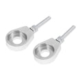 thumbnail image 1 of 2pcs 12mm Dia Hole Silver Tone Metal Universal Chain Axle Adjuster Tensioner for Motorbike, 1 of 5