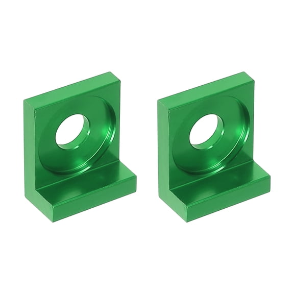 2pcs 12mm Hole Dia Chain Adjuster Block Tensioner Replacement Green Metal for Motorbike