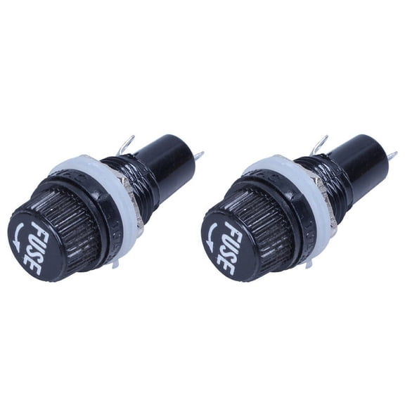 2pcs 12mm Thread with Welding Panel Mount Fuses Holder Socket for Fuses 5X20mm