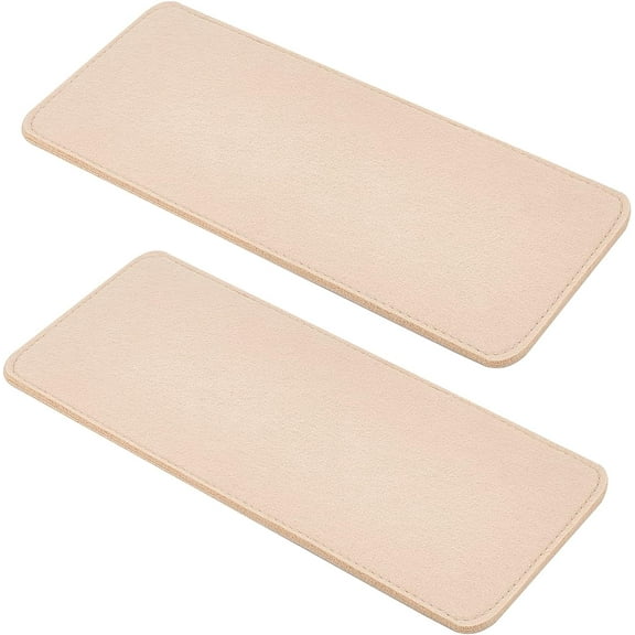 2pcs 12x5 Inch Handbag Base Shaper Felt Bag Bottom Shaper Pad Arc Corner Bag Liner Board Insert for Tote Leather Purse Handbag Crossbody Bag Backpack Travel Bag Tan 6mm Thick 2pcs