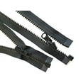 thumbnail image 1 of 2pcs 145 Inches - 250 Inches Vislon YKK #5 Molded Plastic Zippers Separating Tent in-Outside Reversible Slide Color Black Made in USA (250 Inches), 1 of 1