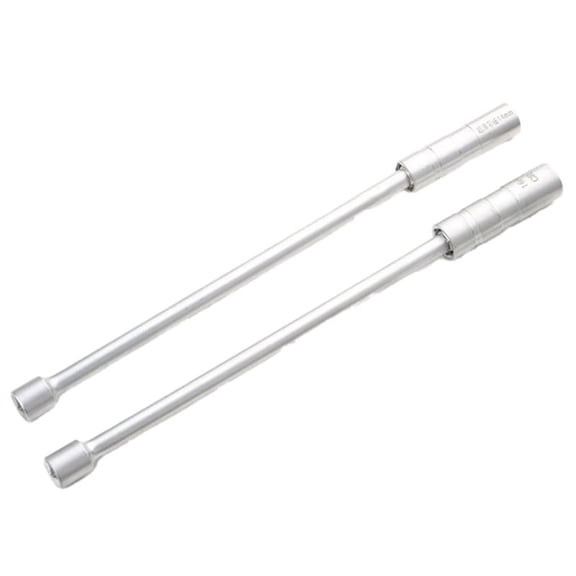 2pcs 14mm 16mm Magnet Spark Plug Removal Tool Wrench Sleeve 3/8inch 12-Point Swivel Candle Key Socket Kit L