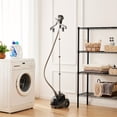 thumbnail image 1 of 2pcs 1500W Powerful Garment Steamer for Clothes Standing, Clothes Steamer Standing with Wheels, 57.48oz Water Tank for 55 Minutes Continuous Steaming, Professional Wrinkle Remover Heats in 45 Seconds, 1 of 11