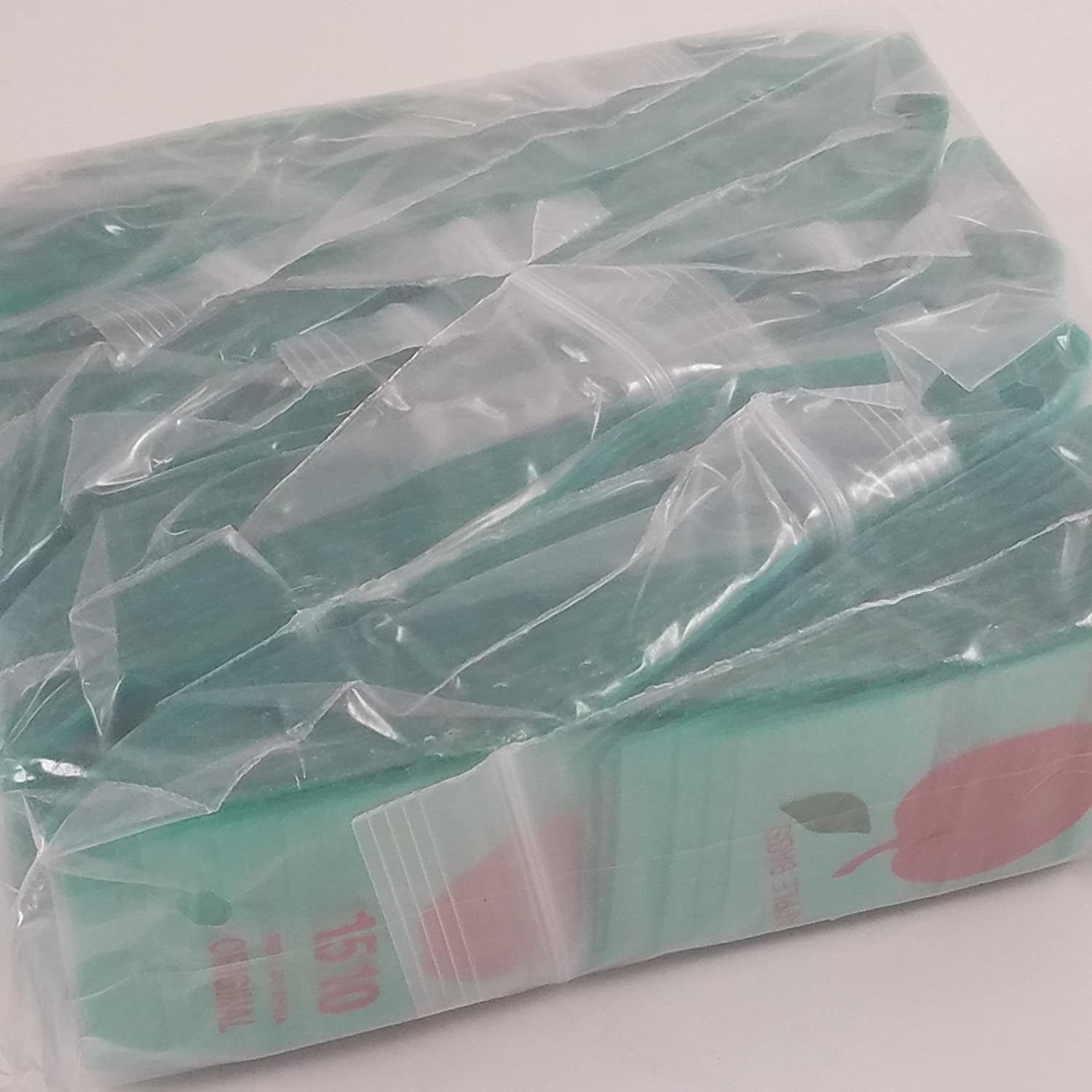 2pcs 1510 Baggies 1000 2.5mil 1.5" X 1" (10pks) Bulk (Green)