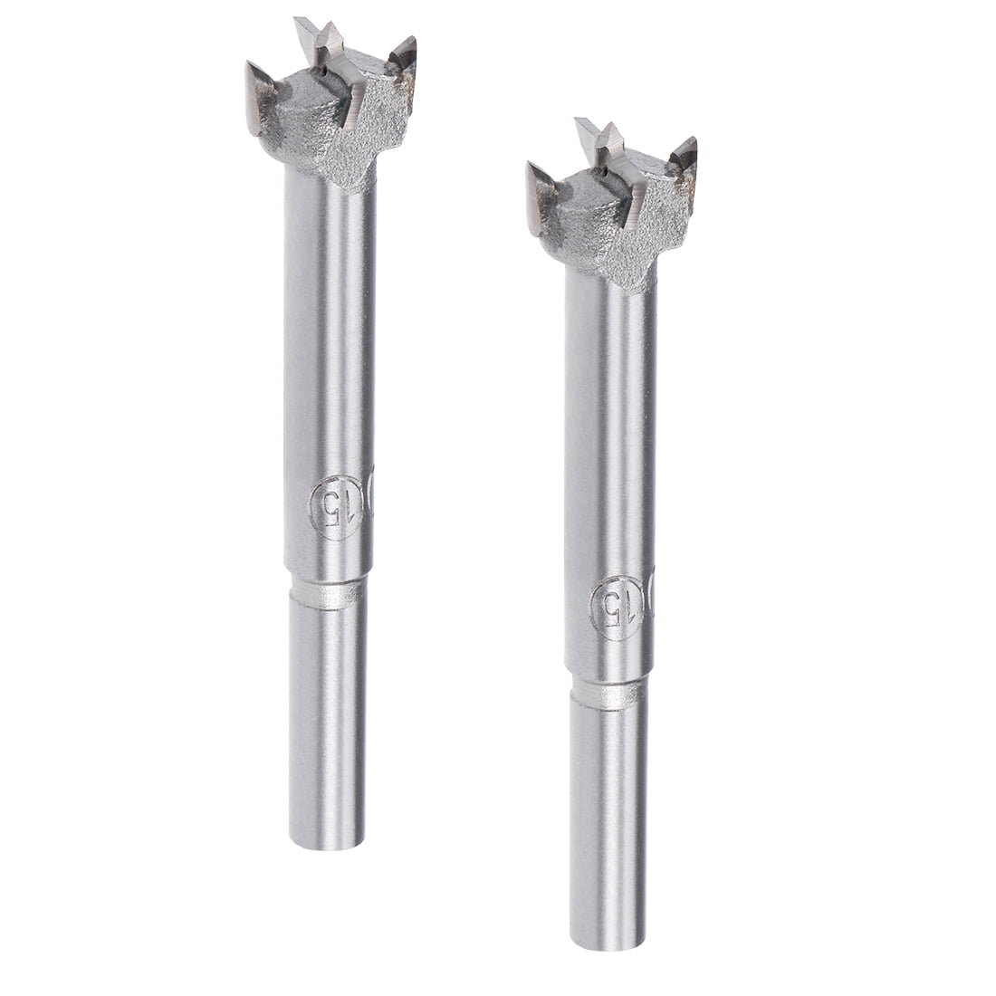 2Pcs 15mm Diameter Carbide Hinge Boring Forstner Drill Bit, 7mm Shank ...