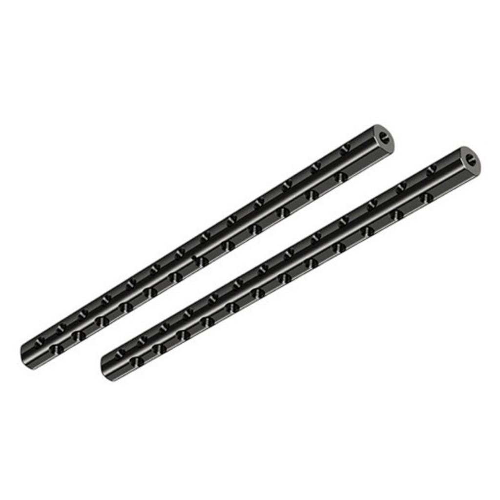 2pcs 15mm Focusing Rail Rod with Multiple 1/4 Threaded Holes Camera ...