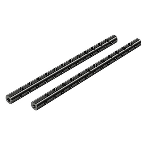 2pcs 15mm Focusing Rail Rod with Multiple 1/4 Threaded Holes Camera Accessories