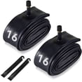 thumbnail image 1 of 2pcs 16" Bike Tubes, Bicycle Tube Schrader Valve with 2 Tire Levers Compatible with 16 x 1.75 16x1.90 16 x 1.95 16x2.0 16 x 2.10 16 x 2.125 Bike Tire Tubes, 1 of 7