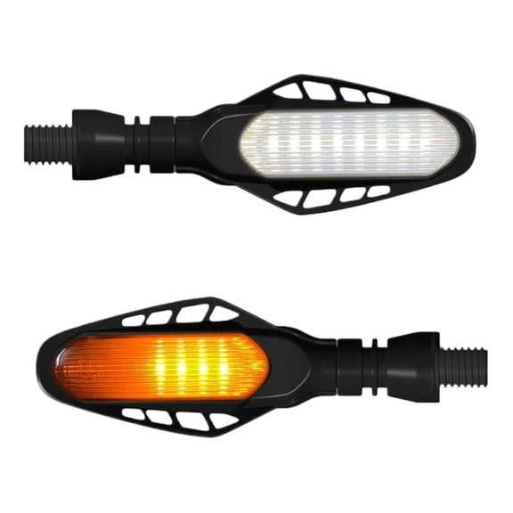 2pcs 16 LED Turn Signal Light Indicators DC12V Motorbike Flowing Water Blinker M10 Universal