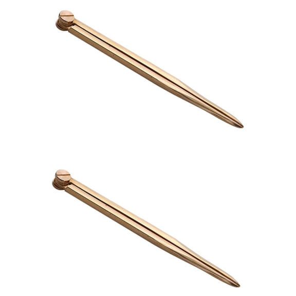 2pcs 168mm Nautical Chart Straight Divider Solid Brass Marine Dividing Tool No Rust for Architects Marine Navigation
