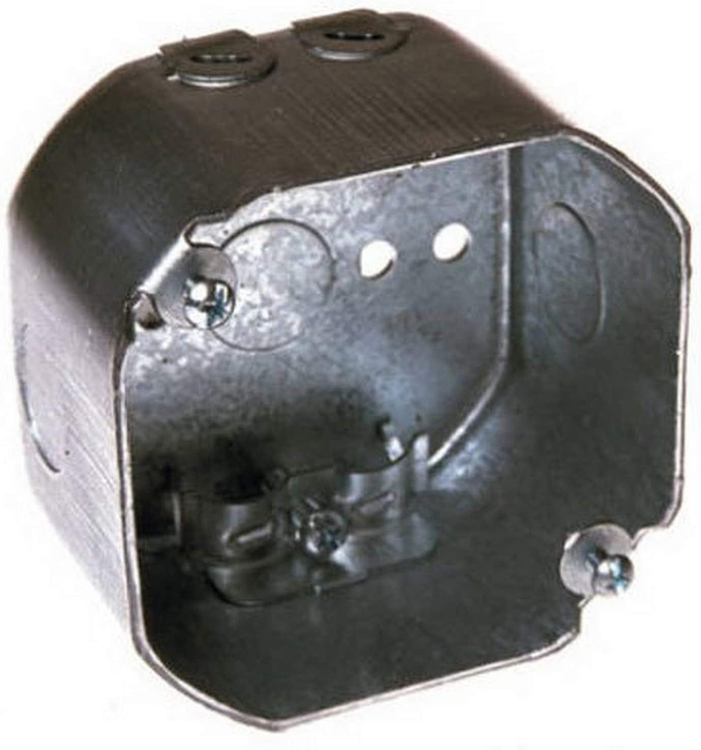 2pcs 175 21/8Inch Deep, 1/2Inch Side Knockouts, NMSC Clamps 4Inch