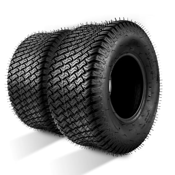 2pcs 187.5-8 Tires 4 Ply 187.508 For Lawn Mower Tractor Turf Fit For Lawn Mower  Garden Mower  Lawn Tractor & Agricultural Vehicle Pattern Z-160 Tubeless 580lbs Capacity