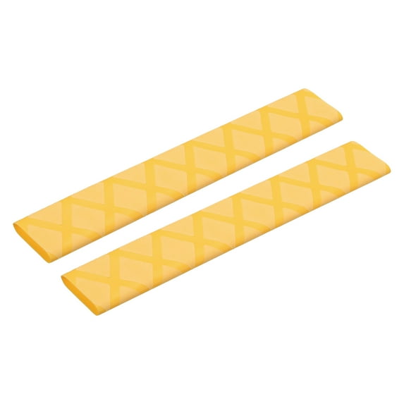 2pcs 18mm Dia Drumstick Tape Drumstick Grips Heat Shrink Wrap for Drum Percussion Drumming, Yellow