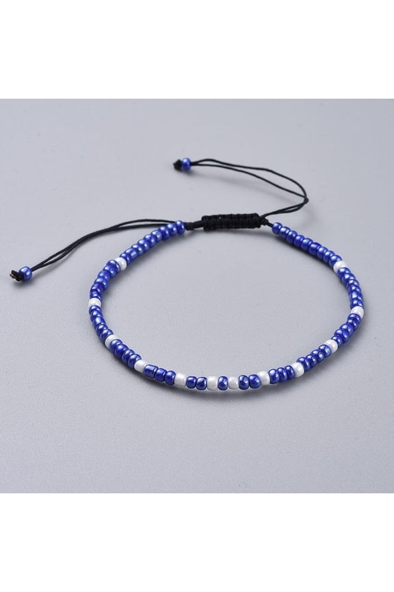 2pcs 1Pc 2.1Inch Bracelets Surfer Weaving Bracelet Adjustable Beaded Handmade String Rope Bracelet Colorful Beach Bracelet Jewelry gifts Polyester Cord Dainty Anklet