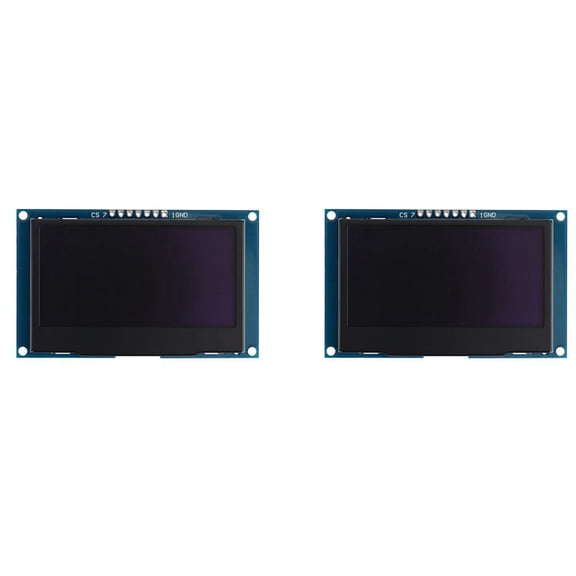 2pcs 2.42 Inch 12864 128X64 OLED Display Module IIC SPI Serial LCD Screen for C51 STM32 SSD1309 (White Font),2 x Display Module,Blue