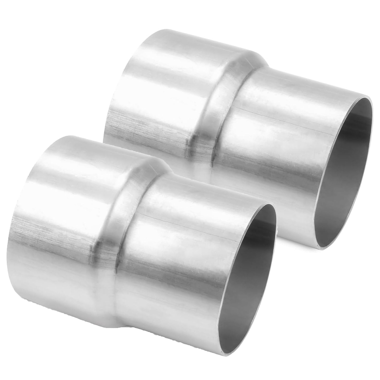 Wish2016 Exhaust Pipe Adapter Reducer – 2.5” ID To 3” ID – Stainless Steel 2-Piece Set