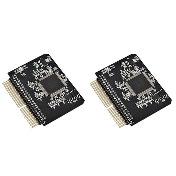 2pcs 2.5 Inch SD Card to IDE Adapter, SDHC/SDXC Memory Card Converter to Laptop HDD 44 Pin Male Port HDD Riser Card