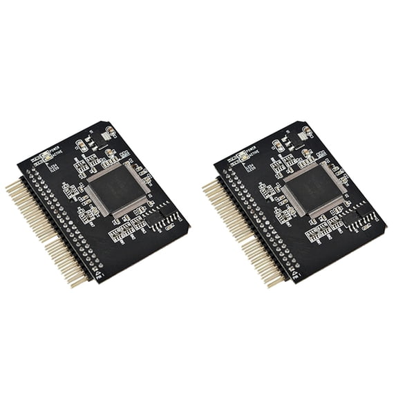 2pcs 2.5 Inch SD Card to IDE Adapter, SDHC/SDXC Memory Card Converter to Laptop HDD 44 Pin Male Port HDD Riser Card