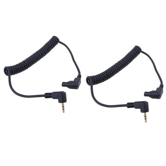 2pcs 2.5 mm -C3 Camera Shutter Release Cable Connection Cable, for 1D / 5D / 6D / 5DII / 5DIII / 7D / 10D