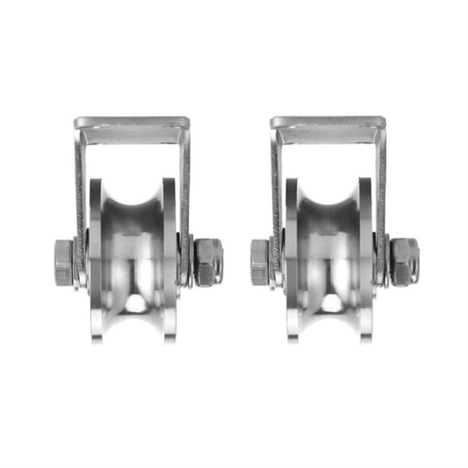 2pcs 2.5in U Groove Wheel, Stainless Steel Caster for Sliding Gate ...