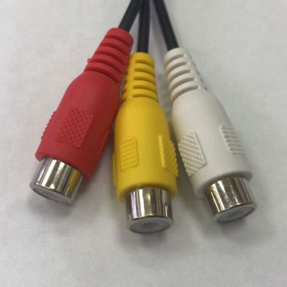 2pcs 2.5mm Mini AV Male to 3RCA Female M/F Audio Video Cable Stereo Jack Adapter Cord