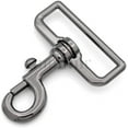 thumbnail image 1 of 2pcs 2 Inches Swivel Slide Bolt Snap Hook Lobster Clasp Purse Making Hardware SC15 (2 Inch, Gunmetal), 1 of 3