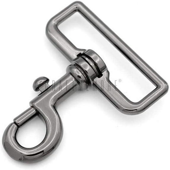 2pcs 2 Inches Swivel Slide Bolt Snap Hook Lobster Clasp Purse Making Hardware SC15 (2 Inch, Gunmetal)