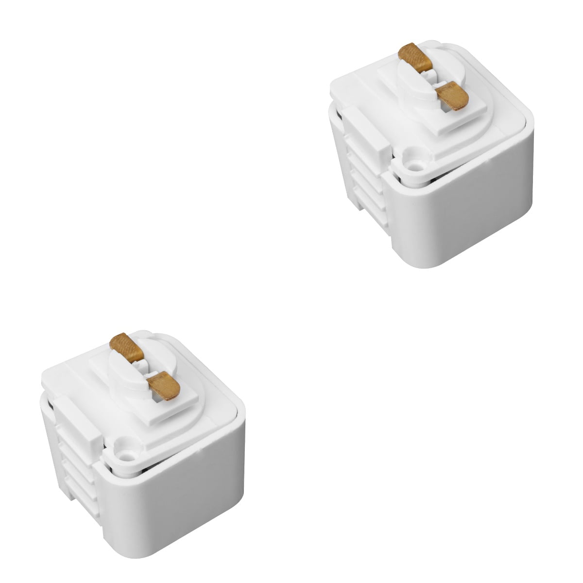 2pcs 2 Wire Track Lighting Rail Connector Rail Joiner Track Light Head