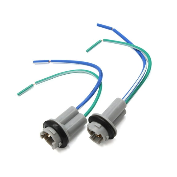 2pcs 2-Wires Car T10 Harness Extension Light Bulb Socket Connector Adapter