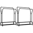 thumbnail image 1 of ETEREAUTY Etereaauty Black Double Pole Drying Rack, Sturdy Iron, Large Capacity, for Storage 2Pcs, 1 of 8