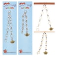 thumbnail image 1 of 2pcs 2 style Bee Charm Knitting Row Counter Chains Alloy Acrylic Brass 0-9 Numbered Stitch Marker for Tracking Project Progress Golden 19.4cm 25.6cm, 1 of 7