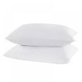 thumbnail image 1 of 2pcs 20"×26" White Ultra-Soft Polyester Pillowcase Solid Colors Waterproof Zippered Pillowcase Allergy Bed Bug Protector Cover, 1 of 7