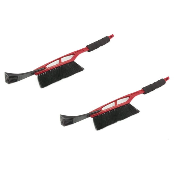 2pcs 20" Car Vehicle Snow Brush Ice Scraper Snowbrush Shovel Removal Tool Black Red