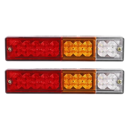 2pcs 20 LED Trailer Lights, 12V-36V Turn Signal Brake Tail Light for Trailer Truck Boat Pickup RV