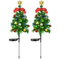 thumbnail image 1 of 2pcs 20 LEDs Outdoor Solar Christmas Tree Light with 2V 100mAh Solar Panel 2 Modes IP65 Waterproof Auto On/off Solar Garden Lights, 1 of 9
