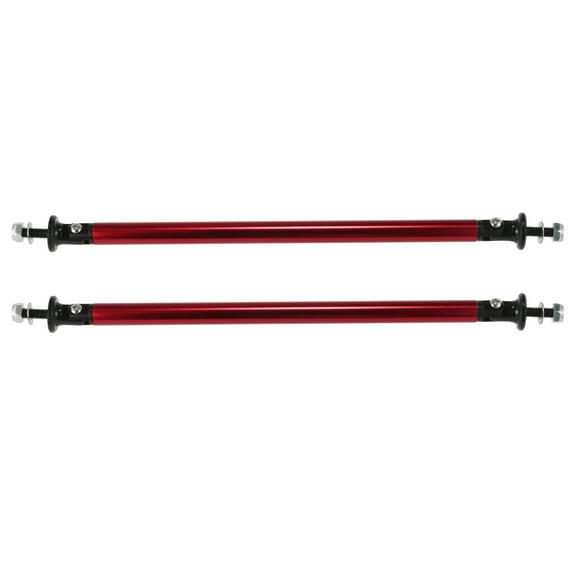 2pcs 200mm 7.87" Car Splitter Support Rods Adjustable Front Rear Bumper Lip Splitter Strut Rod Tie Support Bars Red