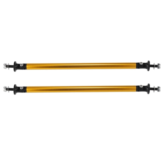 2pcs 200mm 7.87" Car Splitter Support Rods Adjustable Front Rear Bumper Lip Splitter Strut Rod Tie Support Gold Tone