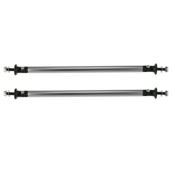2pcs 200mm 7.87" Car Splitter Support Rods Adjustable Front Rear Bumper Lip Splitter Strut Rod Tie Support Silver Tone