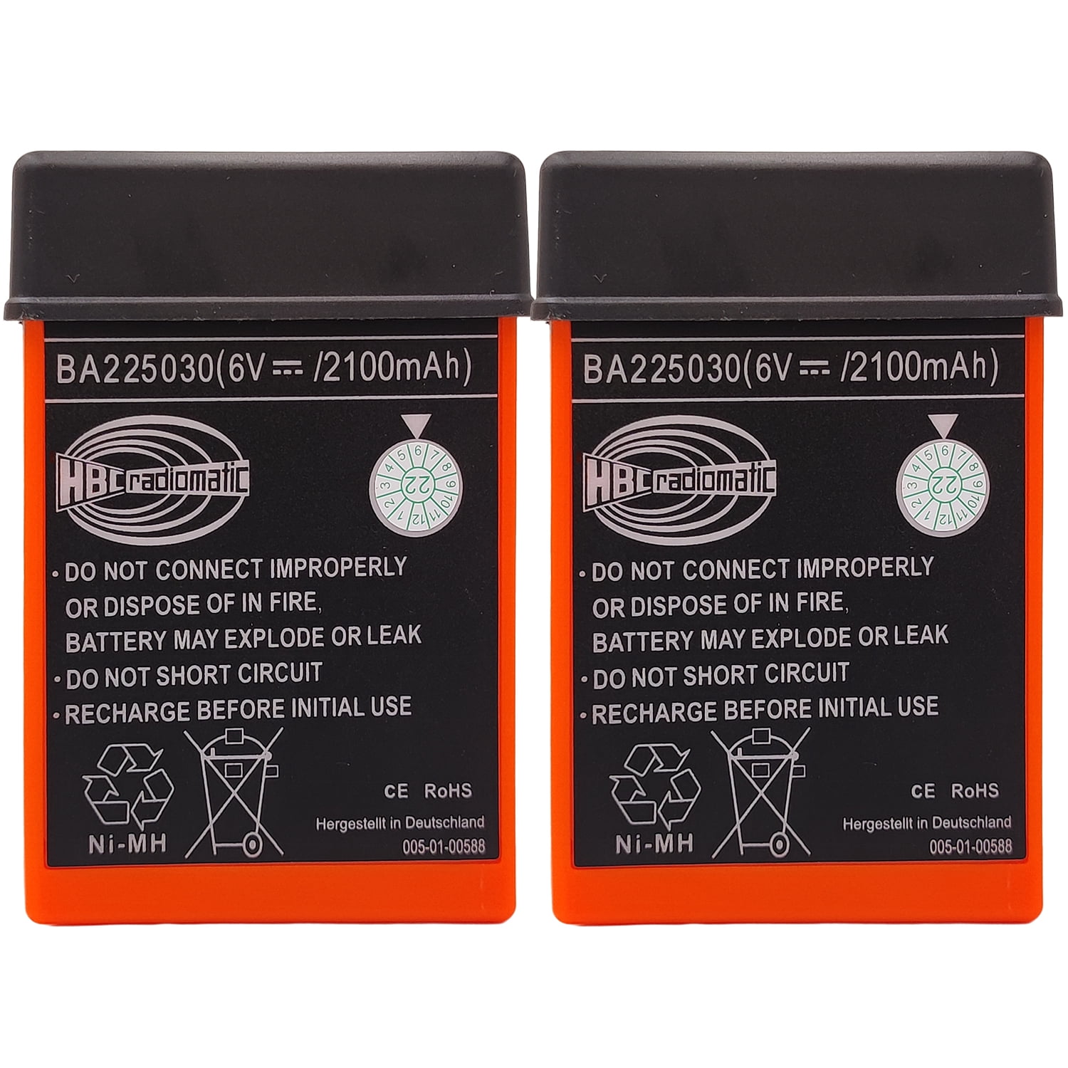 Original HBC Akku BA225030 – 6V 2100 MAh Für Lin Produktbild-Vorschau 2