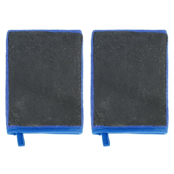 2pcs 21x14cm Blue Auto Car Clay Glove Detailing Clay Cleaning Wash Mitt