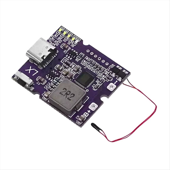 2pcs 22.5W Power Bank Bidirectional Fast Charging Mobile Power Module Circuit Board,Suppor PD/QC3.0 2.0,Single C Port