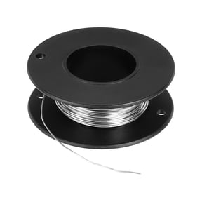 Uxcell 2Pcs 22 Gauge Nichrome 80 Cr20Ni80 Heating Resistance Wire 16ft High Temperature for Electronic Components Repairing