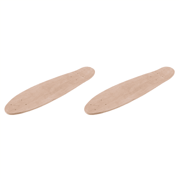 2pcs 22Inch Blank Skateboard Deck Natural 55.5X15cm Maple Banana Sliding Cruising Skating Single Rocker Board DIY Decks